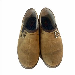 Keds Size 7 Suede Slip On Sneaker Taupe/Tan